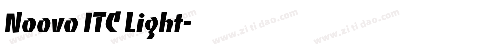 Noovo ITC Light字体转换